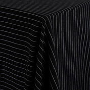 Cotton Diagonal Stripe Jersey - Black/White