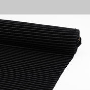 Cotton Diagonal Stripe Jersey - Black/White