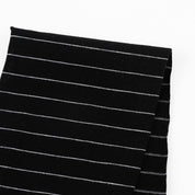 Cotton Diagonal Stripe Jersey - Black/White
