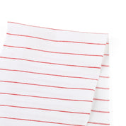 Cotton Diagonal Stripe Jersey - White/Red