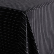 Pinstripe Velveteen - Ebony