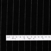 Pinstripe Velveteen - Ebony