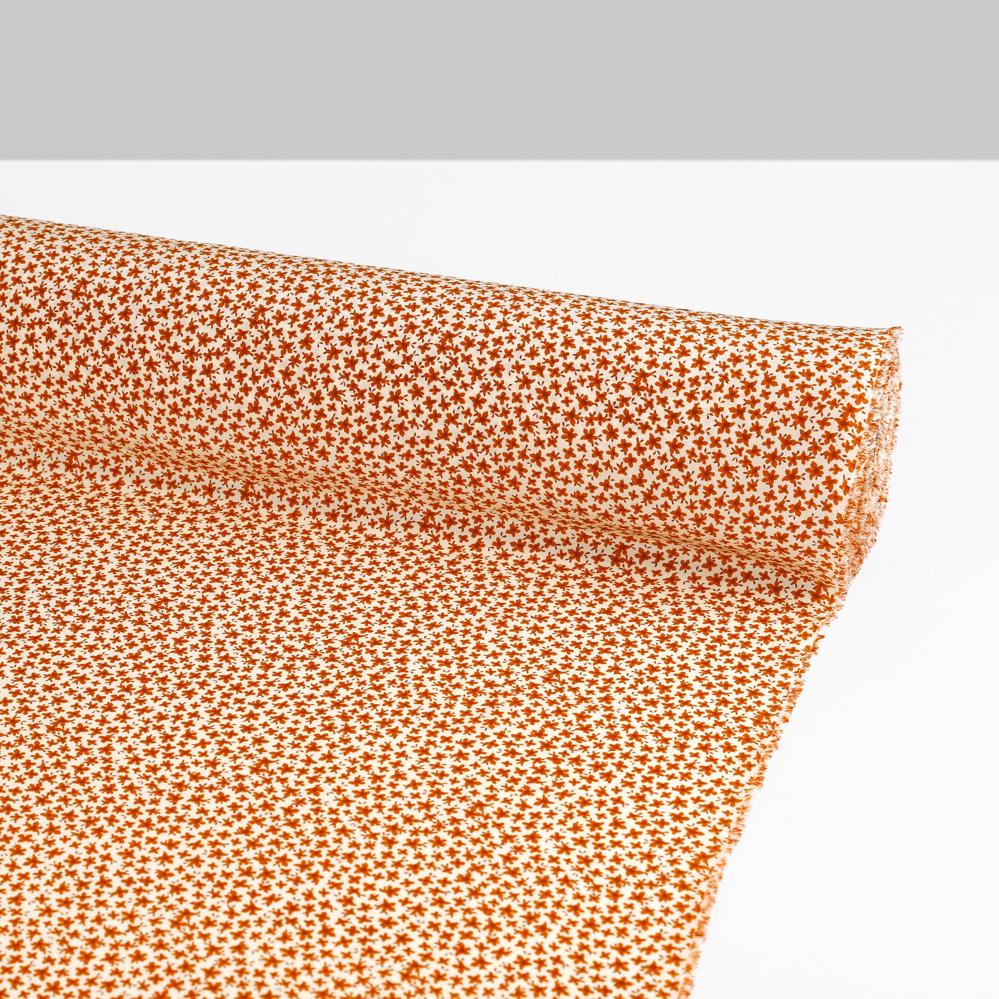 Mini Flowers Crepe De Chine - Ginger