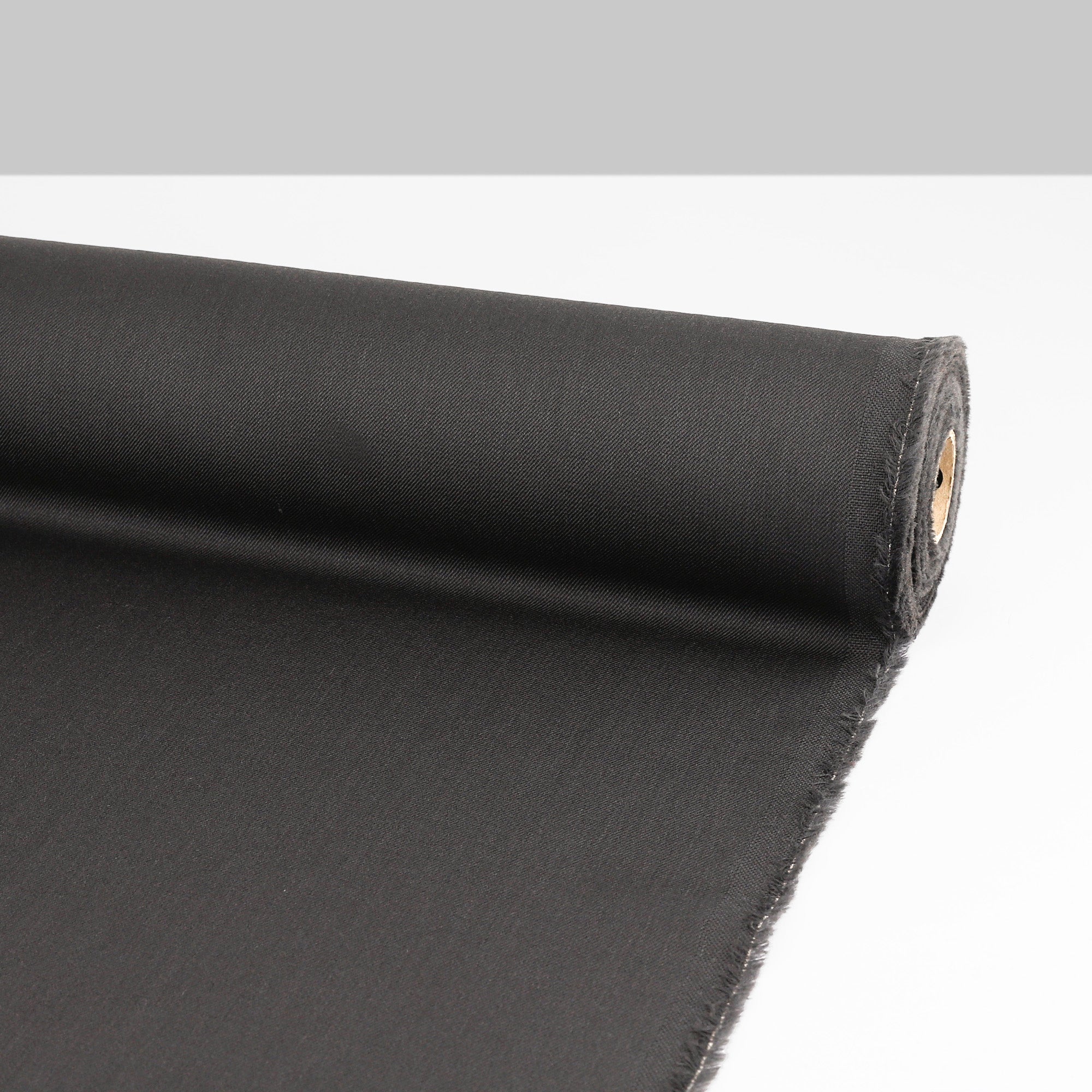 Pure Wool Gabardine Twill - Coal