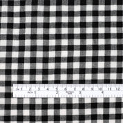 Crinkle Gingham Voile - Classic Black