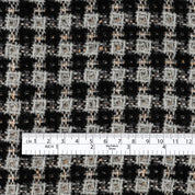 Wool Blend Waffle Tweed - Coconut