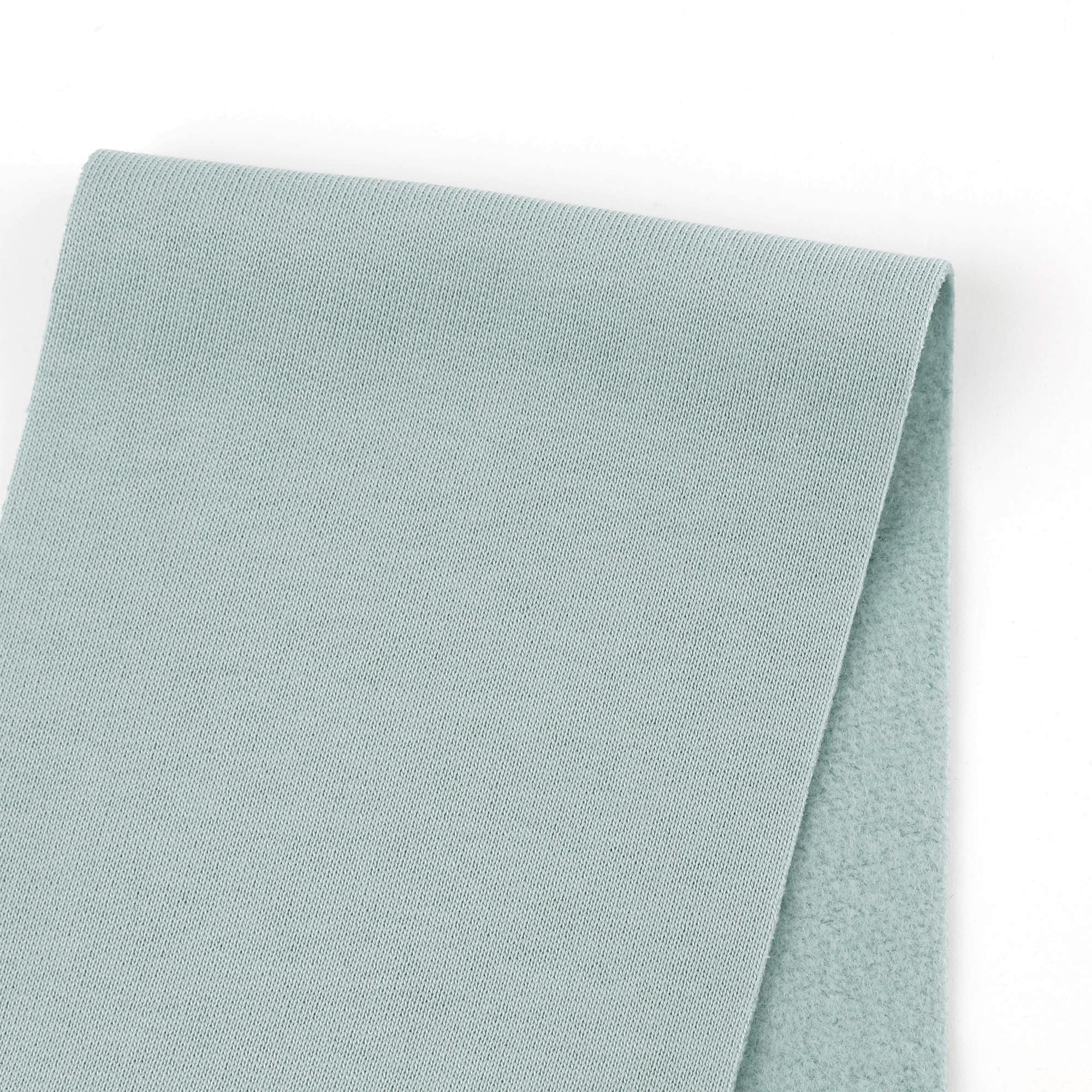 Wide Organic Cotton Sweatshirting - Duck Egg