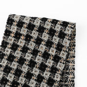Wool Blend Waffle Tweed - Coconut