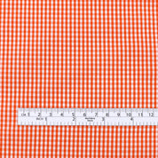 Mini Gingham Cotton - Tangerine