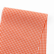 Mini Gingham Cotton - Tangerine