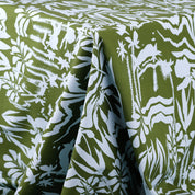 Mountain Tropics Cotton Poplin - Caper / Ice