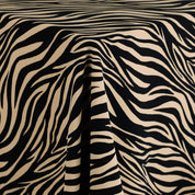 Animal Print Double Crepe - Buff