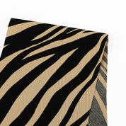 Animal Print Double Crepe - Buff