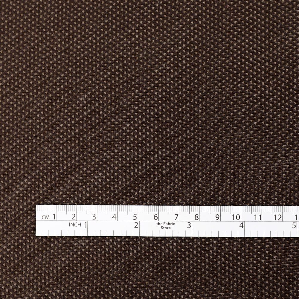 Basketweave Wool / Silk Suiting - Wenge