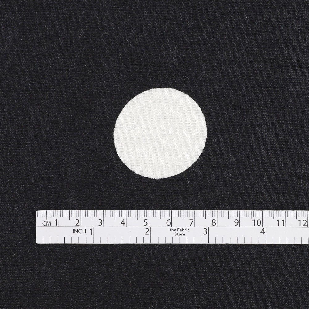 Big Spot Midweight Linen - Ebony (Pieces)