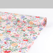 Birds Paradise Cotton - Green / Pink