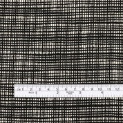 Micro Grid Cotton Tweed - Black