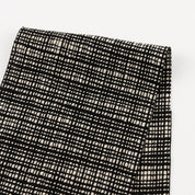 Micro Grid Cotton Tweed - Black