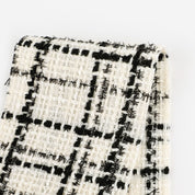 Shimmer Check Tweed - Black / White