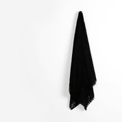 Flourishing Fronds Cotton / Nylon Lace - Black