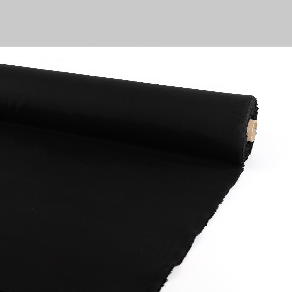 Compact Cotton Sweatshirting - Black