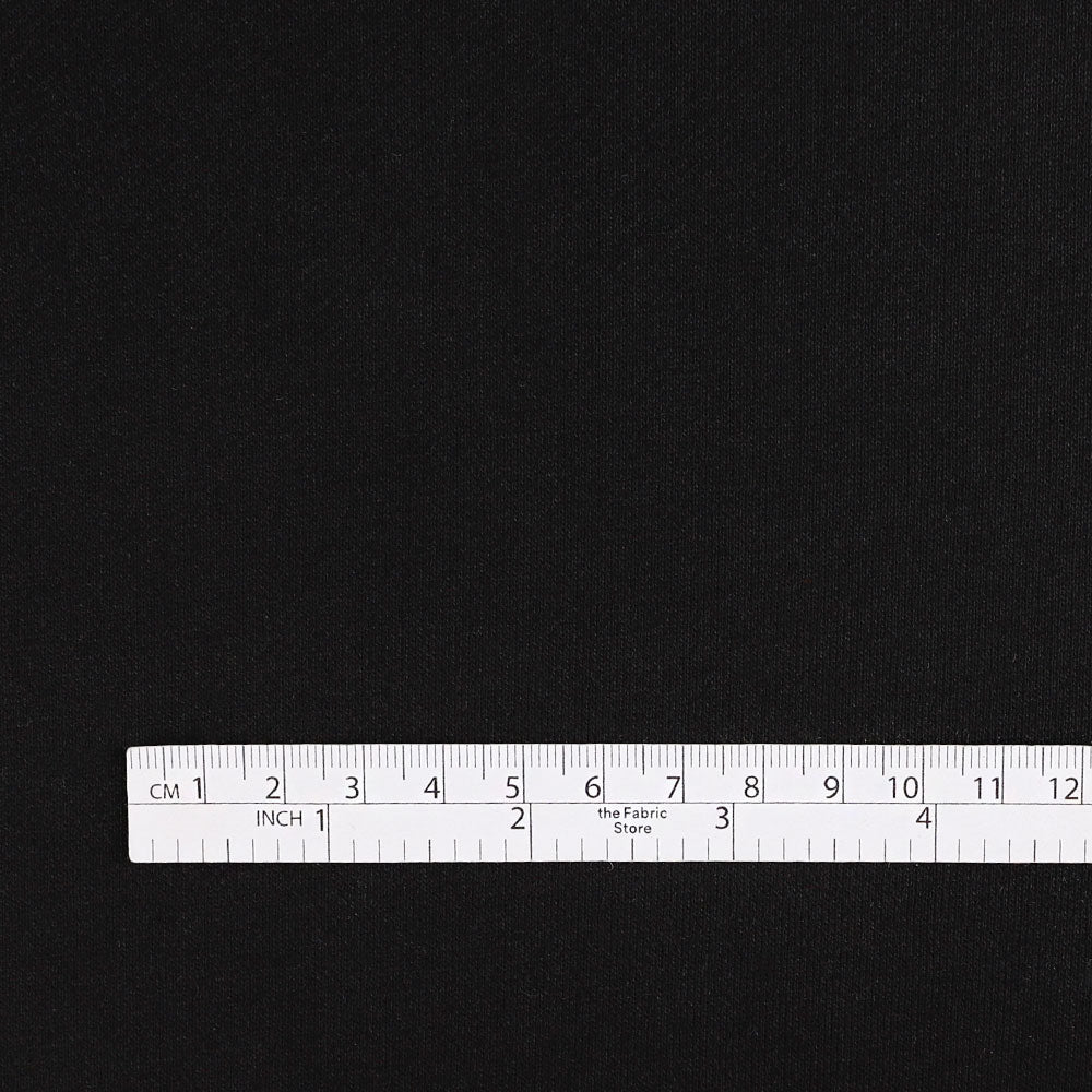 Compact Cotton Sweatshirting - Black