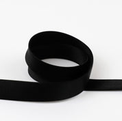 Silk / Cupro Satin Bias Binding - Black