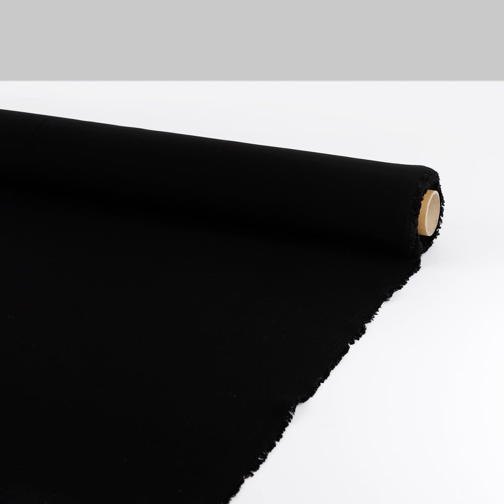 Viscose Twill Double Georgette - Black