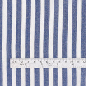 Summer Stripe Cotton / Rayon - Denim