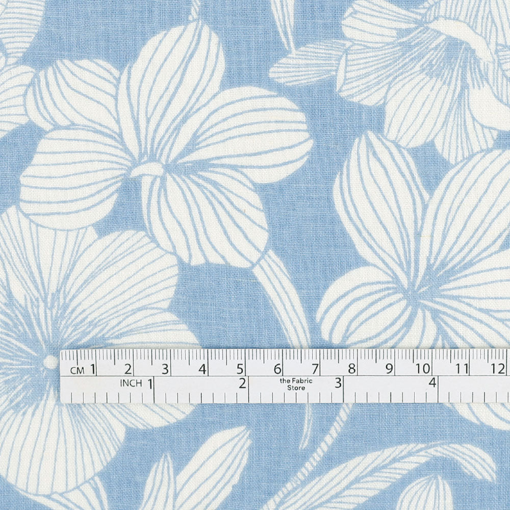 Morning Glory Midweight Linen / Viscose - Blue