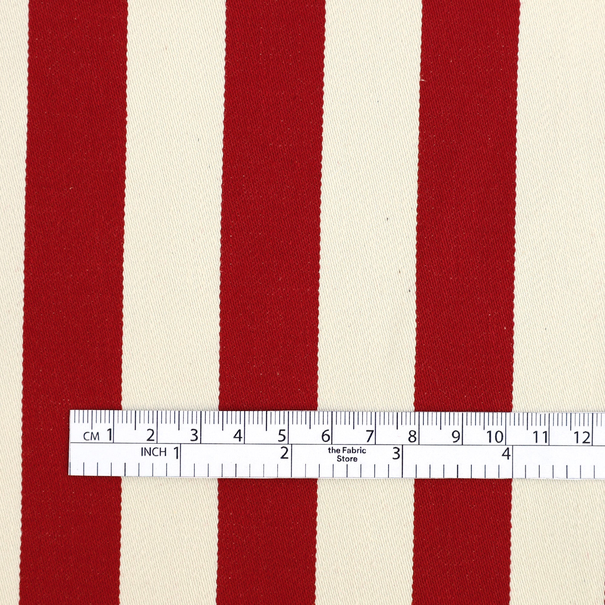 10oz Stripe Stretch Denim - Candy Cane