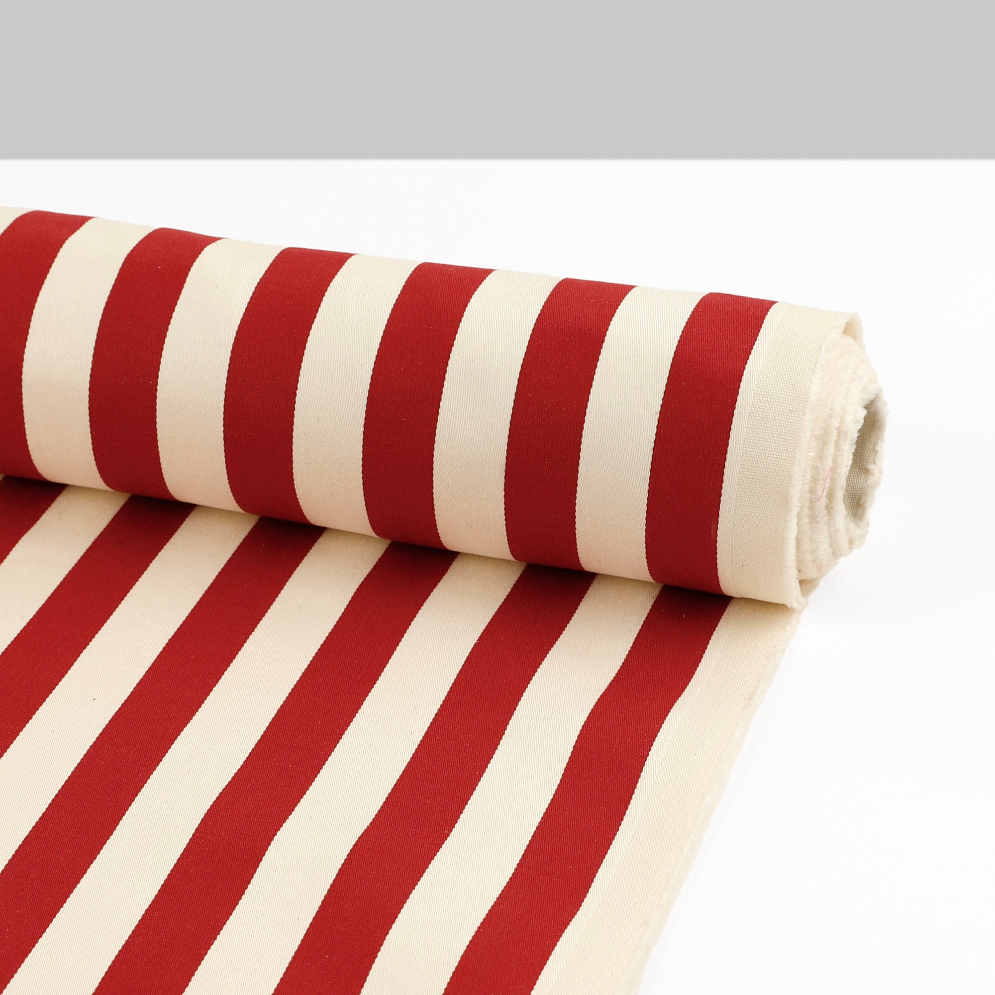 10oz Stripe Stretch Denim - Candy Cane