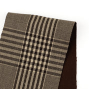 Double Faced Wool Blend Check - Portobello