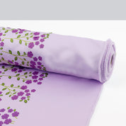 Fairy Foxglove Appliqué Satin - Lilac