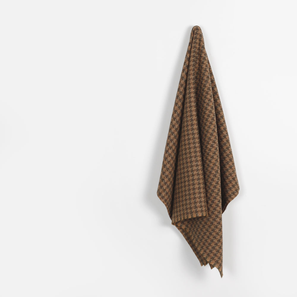 Wool Blend Houndstooth Coating - Bellbird