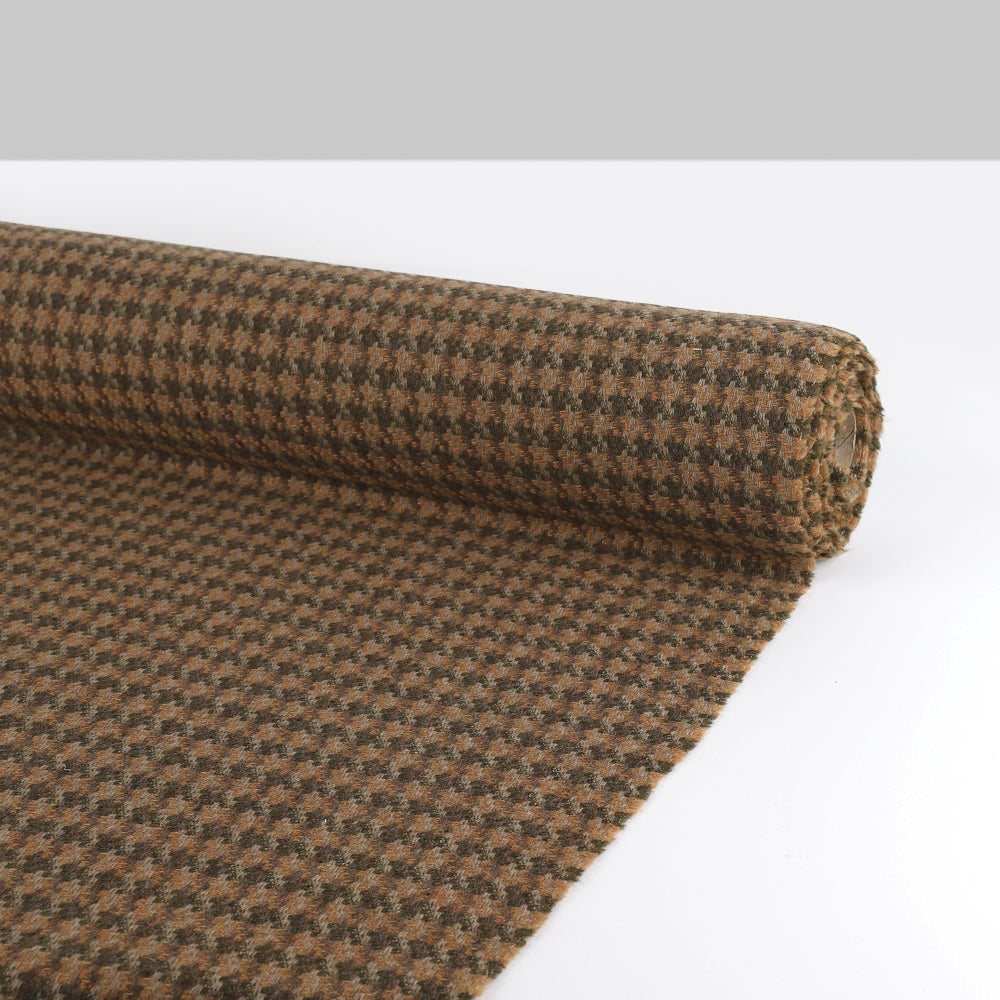 Wool Blend Houndstooth Coating - Bellbird