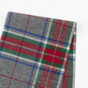 Plaid Brushed Cotton Twill - Festive Grey
