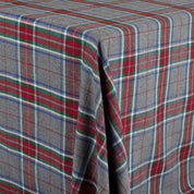 Plaid Brushed Cotton Twill - Festive Grey