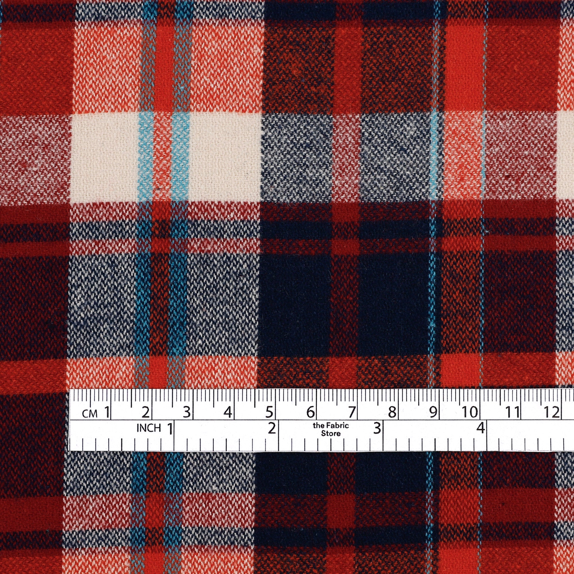 Brushed Cotton Plaid - Tomato