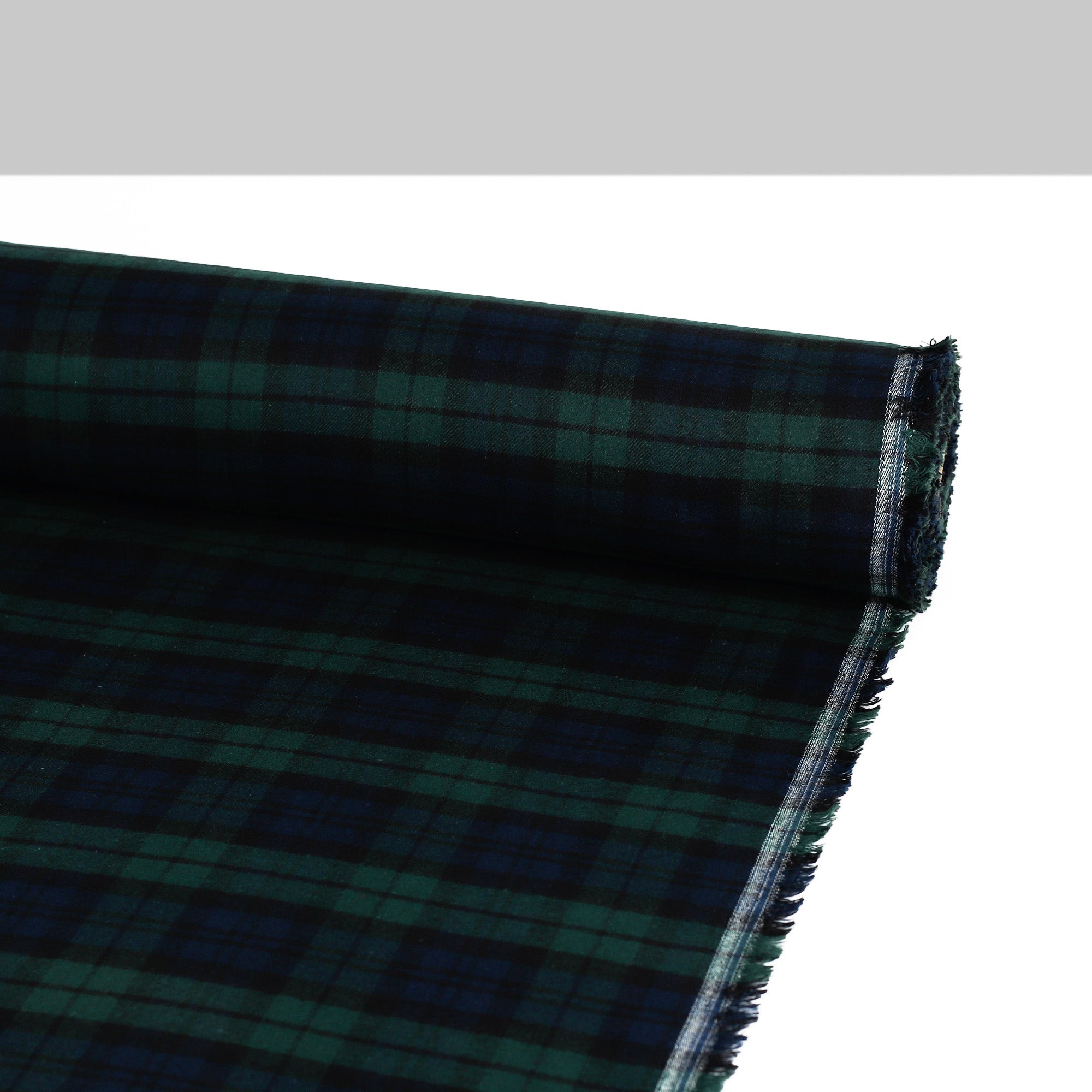 Plaid Brushed Cotton Twill - Malachite