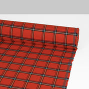 Windowpane Check Soft Cotton Twill - Postbox