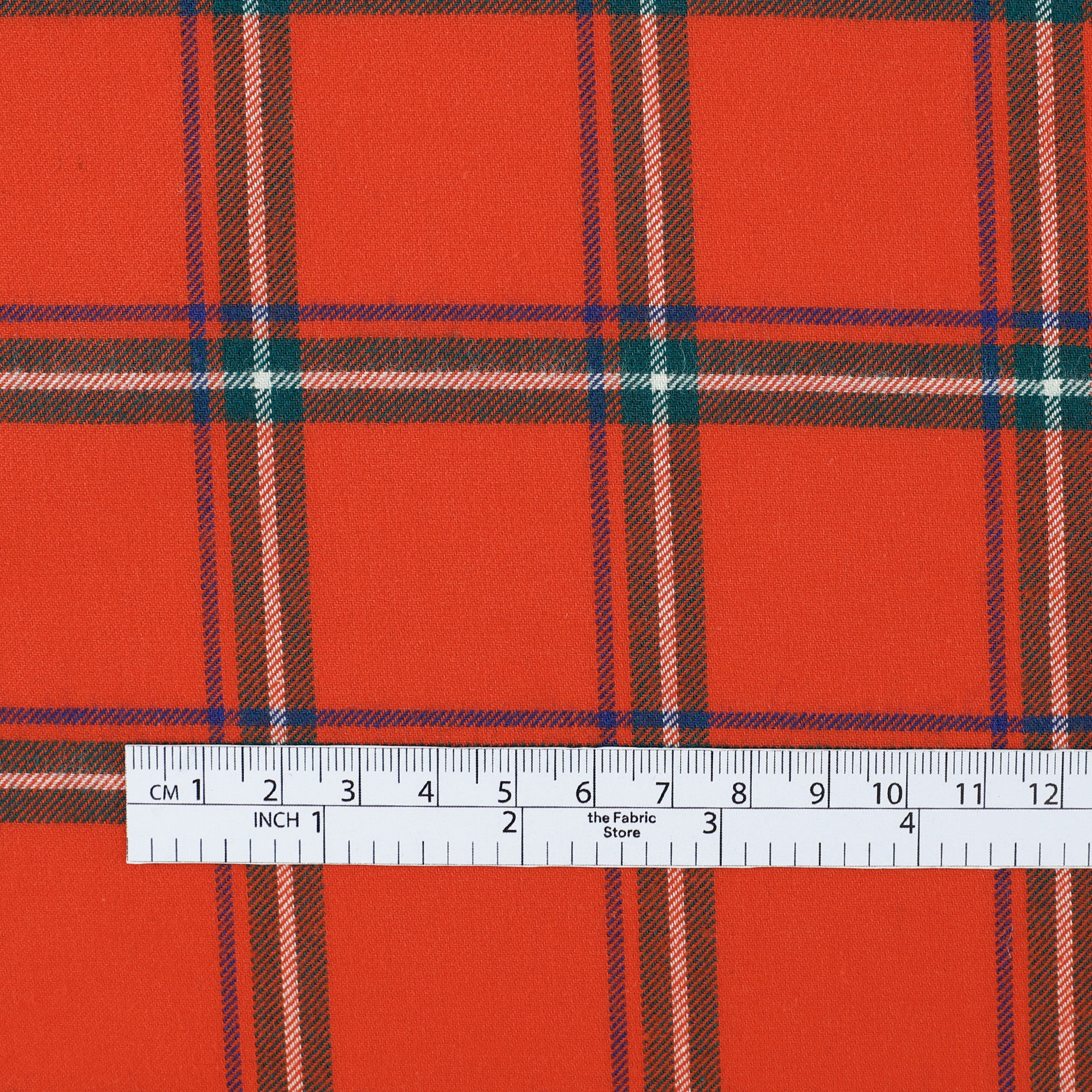 Windowpane Check Soft Cotton Twill - Postbox