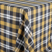 Plaid Brushed Twill - Grey Mustard