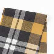 Plaid Brushed Twill - Grey Mustard