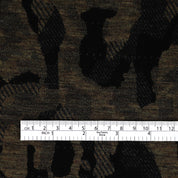 Camo Merino Jacquard - Dark Green/Black
