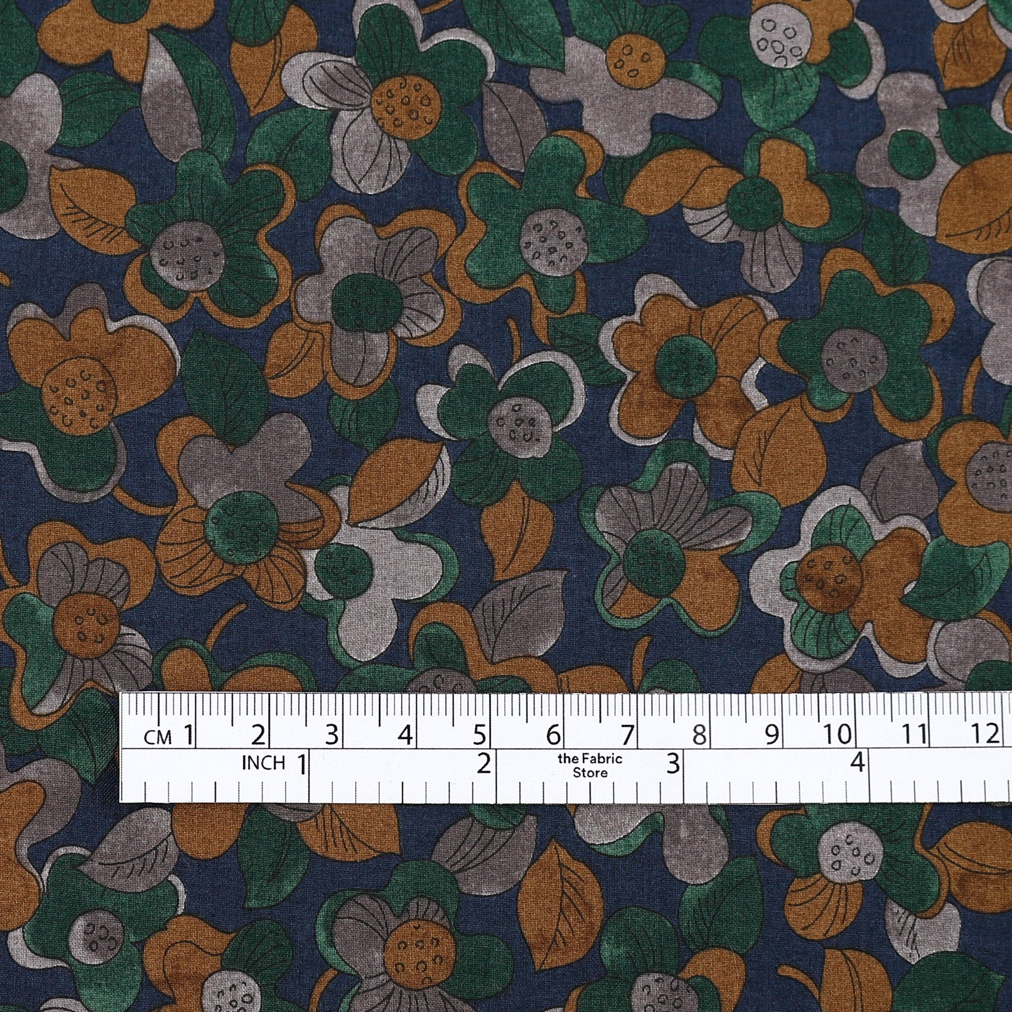 Hellebore Cotton Shirting - Green Mix