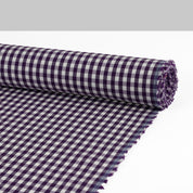 Stretch Cotton/Poly Gingham - Grape