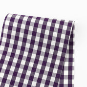 Stretch Cotton/Poly Gingham - Grape