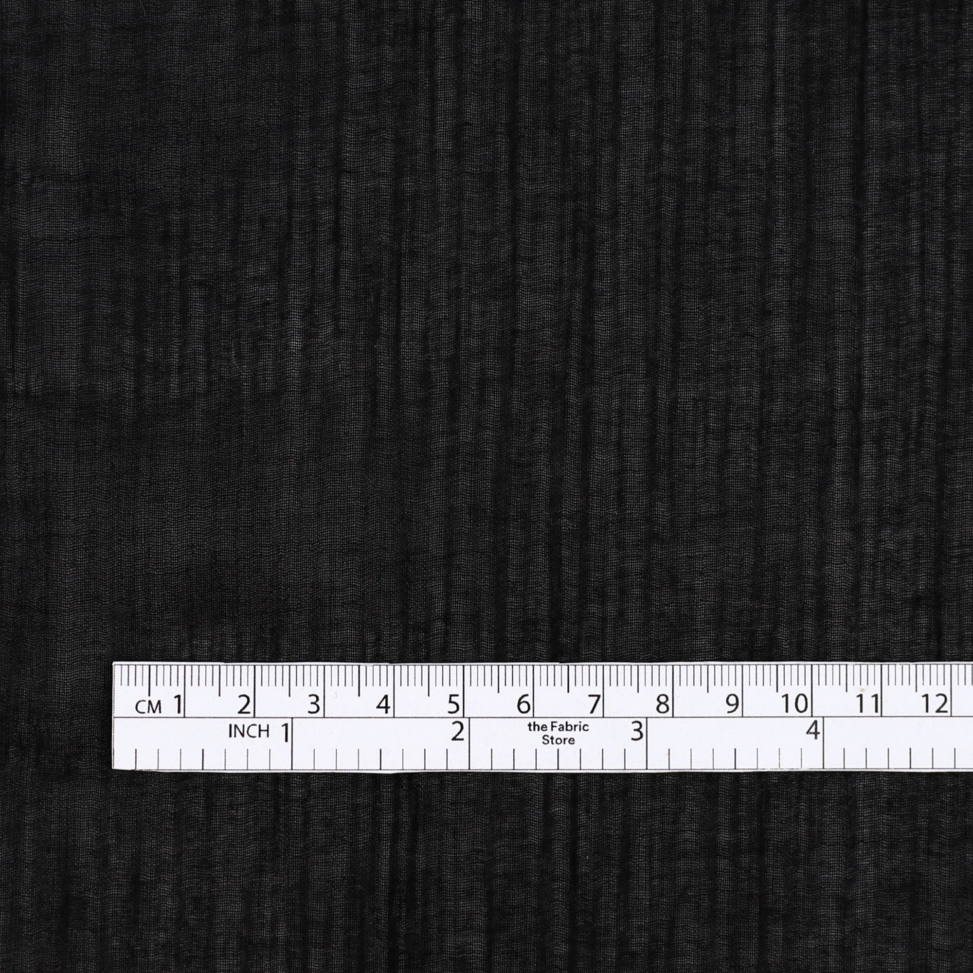 Crinkle Cotton Muslin - Black