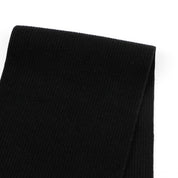 Heavyweight Stretch Cotton 2x2 Rib Tube - Black